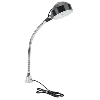 CURLEE Magnetic Base Lamp, Alloy Steel LED Machine Tool Lamp Easy Installation DC24V for Computer Desk