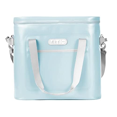 RTIC Soft Cooler 20 Insulated Bag, Sky Blue, Leak Proof Zipper, Portable Ice Chest Cooler for Travel, Lunch, Work, Cars, Picnics, Beaches & Trips