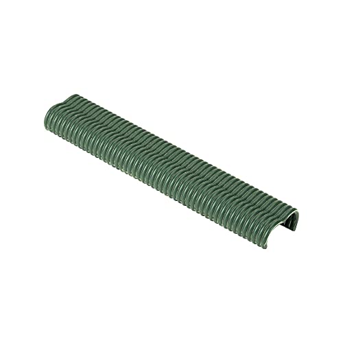 SALKI | Agrafes de Grillage Ω20 | Pack de 1000 Agrafes Annelées Vertes Omega-20 | Diamètre de 2mm