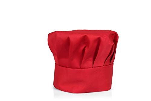 Tessa's Kitchen Kids - Child's Chef Hat Apron Set, Kid's Size, Children's Kitchen Cooking And Baking Wear Kit For Those Chefs In Training (M 6-12 Year, Red) #TOP7