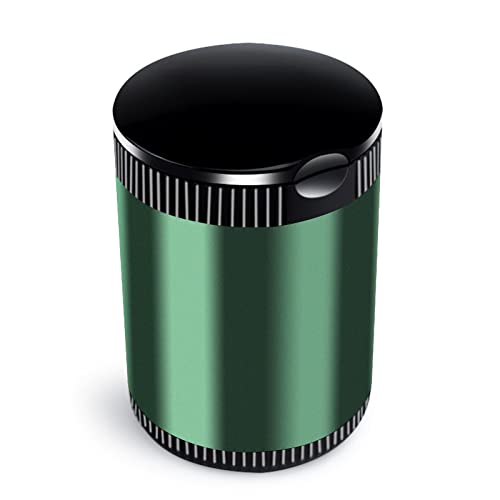 JISON21 Cendrier De Voiture, Mini Poubelle De Voiture, Cendrier Amovible Avec Couvercle, LumièRe Bleue Led, Parfait Pour La Voiture, La Maison Et Le Bureau (vert) Cover