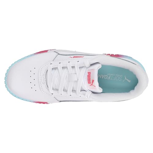 PUMA Kids Girls Carina 2.0 Fade Lace Up Sneakers Shoes Casual - White4