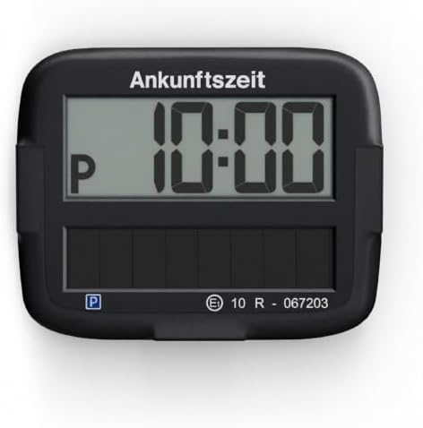 Needit Park Micro Solar I Elektronische Parkscheibe I Solarbetrieben | Null Batteriewechsel I Einzige elektronische Parkscheibe mit wiederaufladbarem Akku