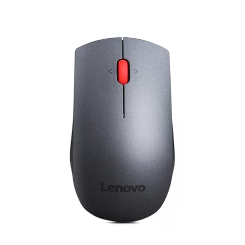 Lenovo Professional Souris laser 5 boutons sans fil 2,4 GHz récepteur sans fil USB sans fil pour IdeaPad 3 14IGL05, ThinkCentre M70, M75q Gen 2, ThinkPad E14