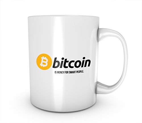 RiotBunny Bitcoin Is Money For Smart People Cryptocurrency Blockchain Crypto Btc Ceramica tazza di tè e caffè Mug