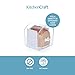 KitchenCraft Stay Fresh - Contenedor expandible con guía para cortar pan, tamaño...