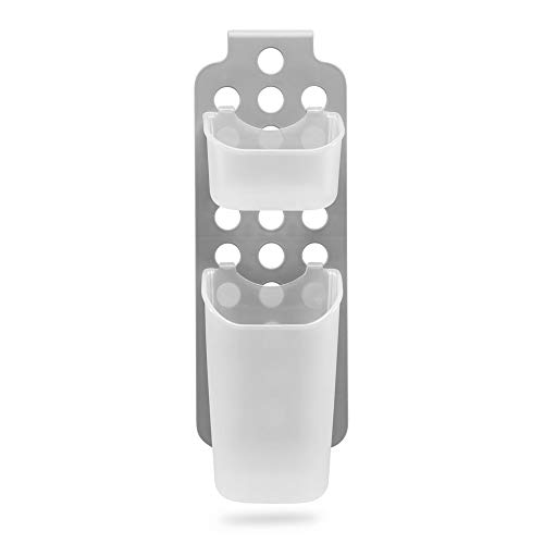 madesmart Hang-It Mini Organizer, 2 Bin, Frost - Grey