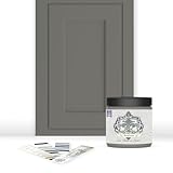 ALL-IN-ONE Paint, Durable cabinet and furniture paint. Built in primer and top coat, no sanding needed. Includes our 30 featured color card - Woodlands (muted, earthy, mossy green), 8oz Sample