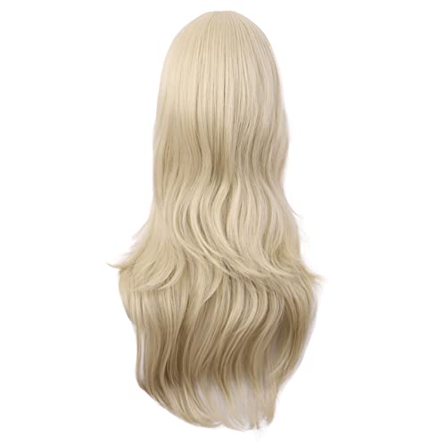 MapofBeauty 28 Inch/70 cm Women Side Bangs Long Curly Hair Cosplay Synthetic Wig (Blonde), 28 Inch (Pack of 1) - Image 4