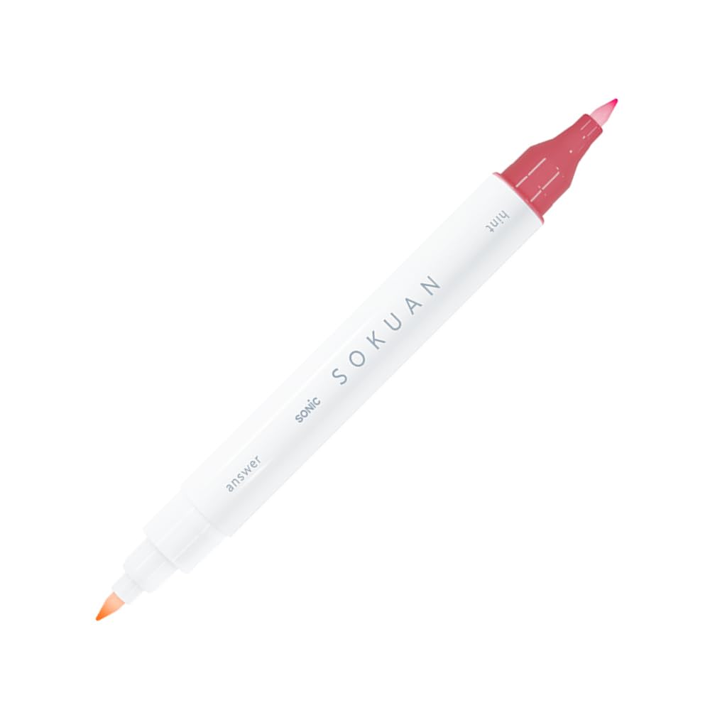 Amazon.co.jp: ソニック 暗記ペン 暗記用ペン&4枚シートセット 赤橙 SP