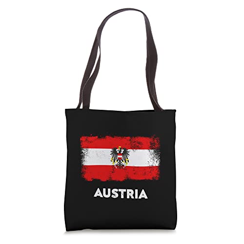 Austria Flag Österreich Autriche White Red and Eagle Tote Bag