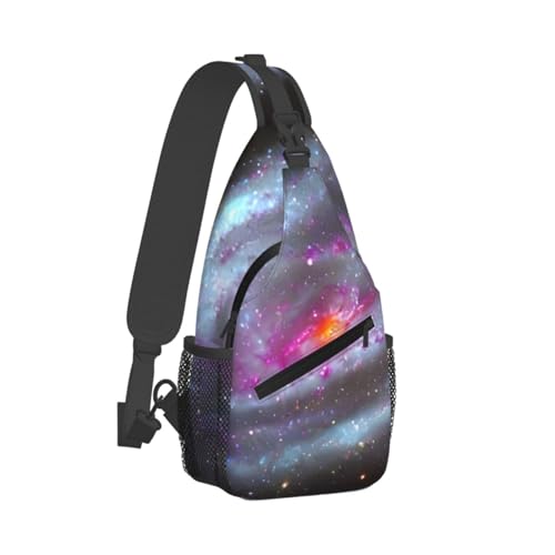 Morrales de senderismo color negro con estampado galaxia miniatura 2