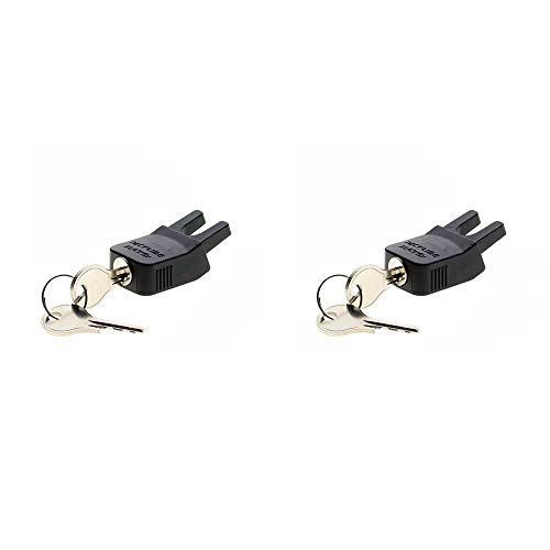 Racktime 17009 Klickfix Schloss 'Secureit' für System Adapter, schwarz (2er Pack)