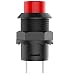 DIYhz NO Lock Push Button Switch SPST AC 250V/1.5A 125V/3A Red Round Cap 20Pcs