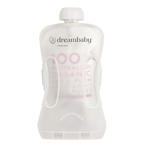 Dreambaby Pouch Pal Self-Feeding Baby Food Pouch Holder - No Squeeze No Spill No Mess Reusable Container for Baby Led Weaning