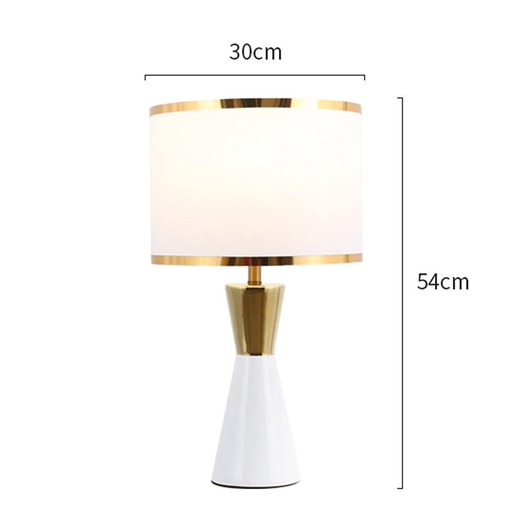 Lampa stołowa do sypialni, ceramiczna, nocna, styl kreatywny, prosty i ciepły, ślub