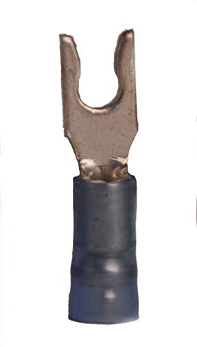 16-14 AWG 3-pc Nylon w/Sleeve Insulated #6 Snap Spade Terminal (100/Pkg.)