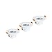 Produktbild Xavax LED-Einbaustrahler, 3er-Set, 5W, 350lm, Lichtfarbe: Warmweiß, Fassung: Weiß