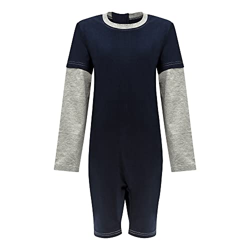 Kaycey Special Needs Adaptive Clothing For Children, Long Sleeve Short Leg Zip Back Jumpsuit - Image 6