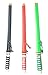 TukTek Kids First Set of 3 Toy Ninja Swords with Sheath Costume Accessory 24” Plastic Samurai Sword for Boys & Girls