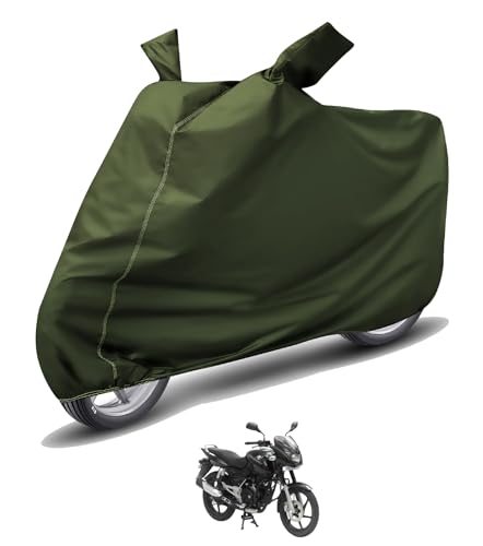 Image of Auto Hub Waterproof Bike Cover Compatible with Bajaj Pulsar 180 Dustproof, UV Protection Two Wheeler Bike Pulsar 180 Cover - Green