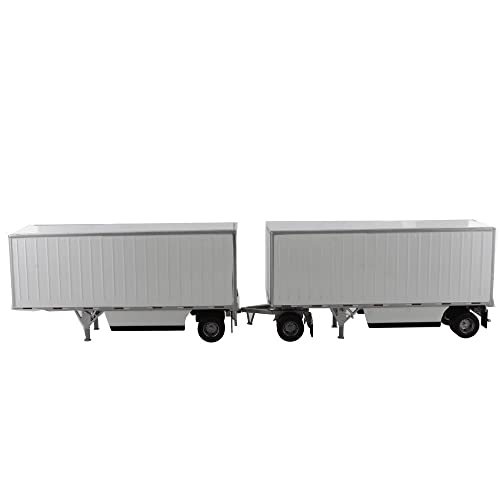 Diecast Masters 1:50 Scale Wabash National 28' White Pup Trailers | Transport Series Model 91036