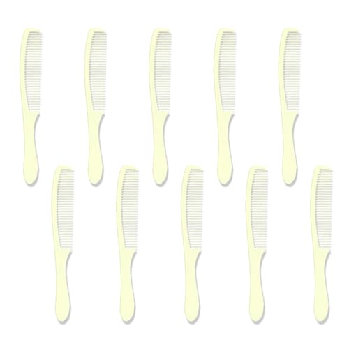10 Peines de Plástico Blanco Desechables miniatura 1
