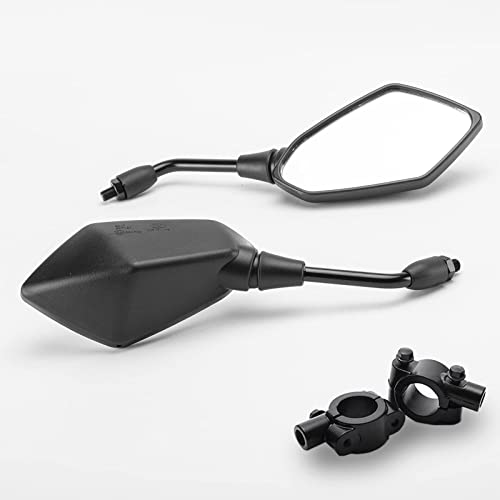 LKV Retroviseur Moto Universal 7/8" 22mm Guidon moto 1 paire de Compatible avec Scooter Moto Quad ATV Retroviseur Moto Guidon Cover