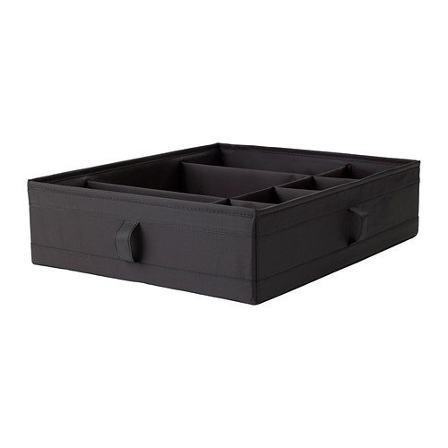 Preisvergleich Produktbild IKEA SKUBB Kasten mit Fächern in schwarz