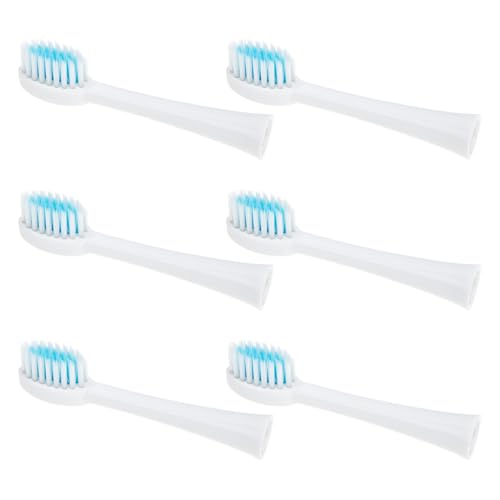 WOFASHPURET 6 piezas Cabezal de Cepillo Eléctrico Recargable Cerdas Suaves Densas para Limpieza Compatible con X Q Q X- Portátil y Duradero para Adultos