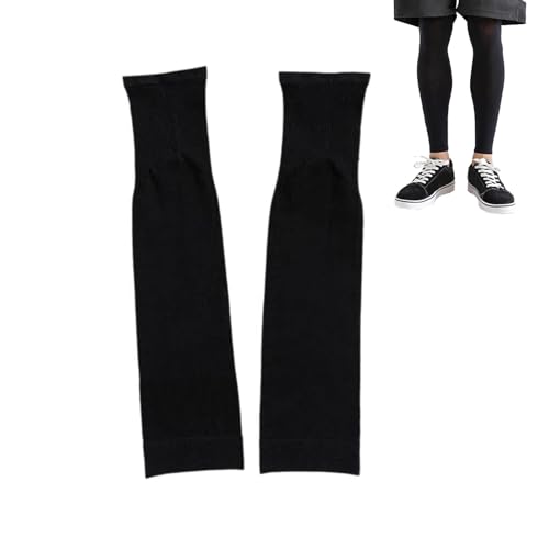 Ruwshuuk Jambières rafraîchissantes en soie glacée pour vélo, cyclisme, protection solaire, protection solaire pour escalade, camping, Noir , A