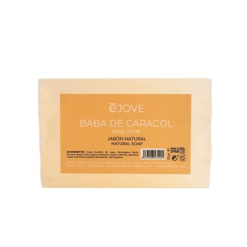 Ejove Savon Facial Nettoyant à la Bave d'Escargot Naturelle 125g | Éclaircissement de la peau et réduction des taches | Anti-acné et anti-points noirs |...
