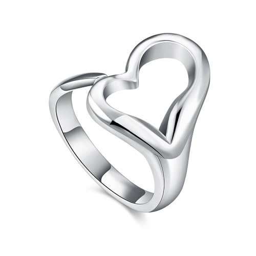 WPPHXY Handmade Rings 925 Sterling Silver Statement Rings Adjustable Chunky