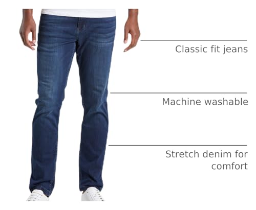 The Best Jeans for Men Over 50: Look Sharp, Feel Great in 2026 10 Mugsy Fultons Men’s Jean - Classic Fit Blue Denim Jeans for Men - Comfortable & Flexible Pants for Men - True to Size