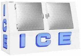 Outdoor Ice Merchandiser, 40 cu. ft., Auto Defrost, 2 Solid Swing Doors, 115V, 1/4 hp