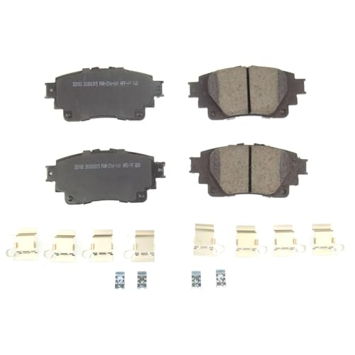 Image of PowerStop Rear Brake Pads for Toyota Corolla 2019-25 - Z17 Ceramic Brake Pads with Installation Hardware, 17-2183