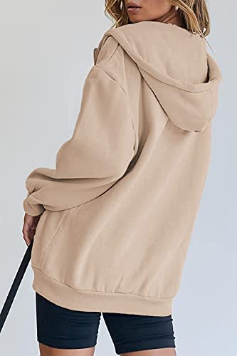 Image of PRETTYGARDEN Women's Fall Zip Up Hoodies Sweatshirts