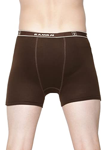 Image of RAMRAJ COTTON Men Cotton Trunks - Multicolor| Outer Elastic Waistband With Double Side Pockets
