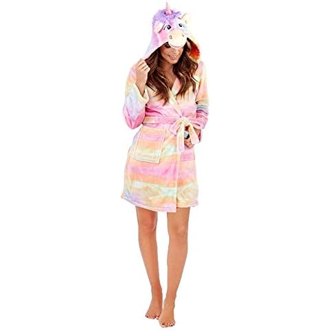 Loungeable Rainbow Unicorn Robe for Women Cover