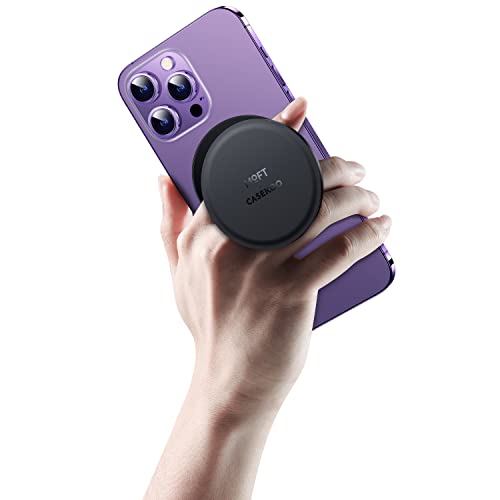 CASEKOO [All in 1] Suporte de couro vegano para celular MagSafe [design ergonômico] para celular e c