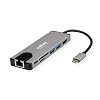 ROLINE USB 3.2 Gen 2 Typ C Multiport Docking Station, 4K HDMI, Card Reader, LAN