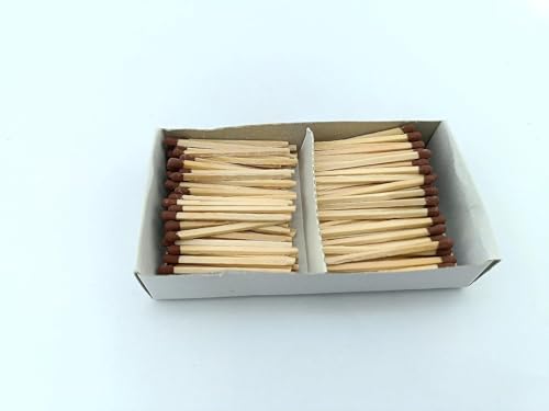 Image of Wood Safety Match Sticks with Cardboard Box, 210 Sticks