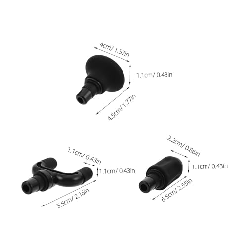 1 juego de cabezales reemplazables para masajeador percusivo: cabezales de silicona de 12-13 mm para masaje profundo de tejidos, recuperación post-entrenamiento y atletas miniatura 7