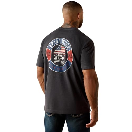 ARIAT Mens Rebar Cotton Strong Skull T-Shirt