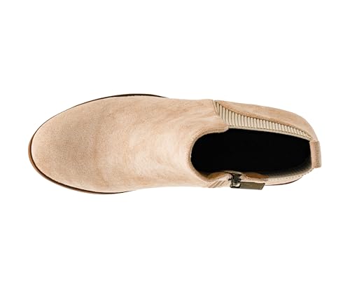 Corkys Footwear Apple Sauced Wedge Bootie, Featuring a 2.25 Inch Heel, Soft Cushioned EVA Insoles for All Day Wear, A Full Inside Zip with an Elastic Gore Sock Top Upper4