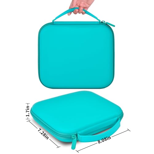 Image of GWCASE Hard Carrying Case for Glocusent for Vekkia LED Neck Reading Lights | Shock-Resistant EVA Shell, Mesh Pocket for Cable, Keep Small Gear Neat for Bedtime Reading, Crochet, Travel, Green, Box Only