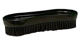 Intrepid International Magic Horse Brush, for Horse Grooming Kit w/Durable Plastic Bristles, Horse Brushes for Grooming, Removes Dirt, Sweat, Grime, Black