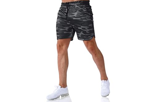 Image of EVERWORTH Men's Gym Workout Boxing Shorts Running Short Pants Fitted Training Bodybuilding Jogger Short