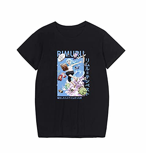 OUTOFGAS Anime That Time I Got Reincarnated as a Slime Short Sleeve T-Shirt Sports Tee Shirts for Men Women