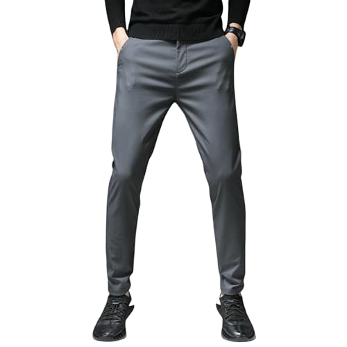 Men's Spring Autumn Summer Thin Elastic Straight Trendy Harem Casual Pants